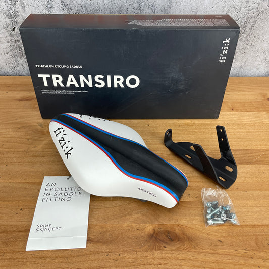 New! Fizik Transiro 132mm 7x10mm Carbon Rail TT Triathlon Bike Saddle 235g