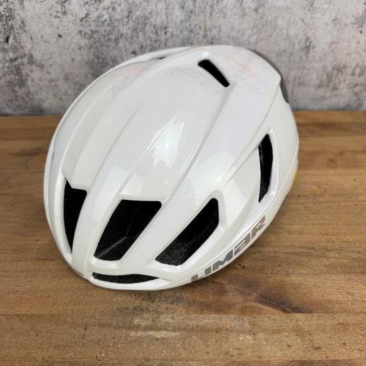 Light Use! Limar Atlas Mips Large 57-61cm White Cycling Helmet w/ Bag
