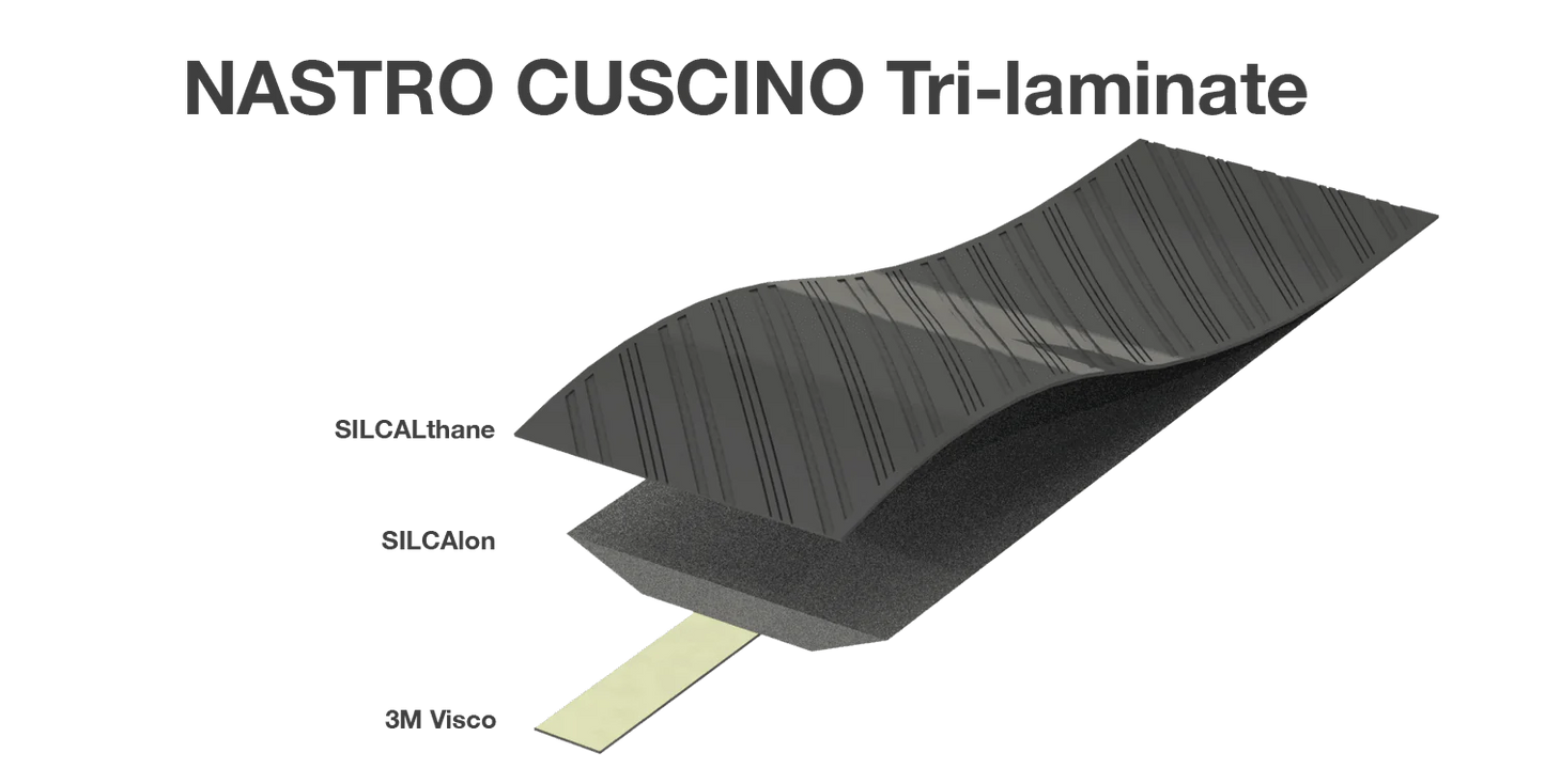 New! Silca Nastro Cuscino 3.75 Black/Black Handlebar Tape 3.75mm