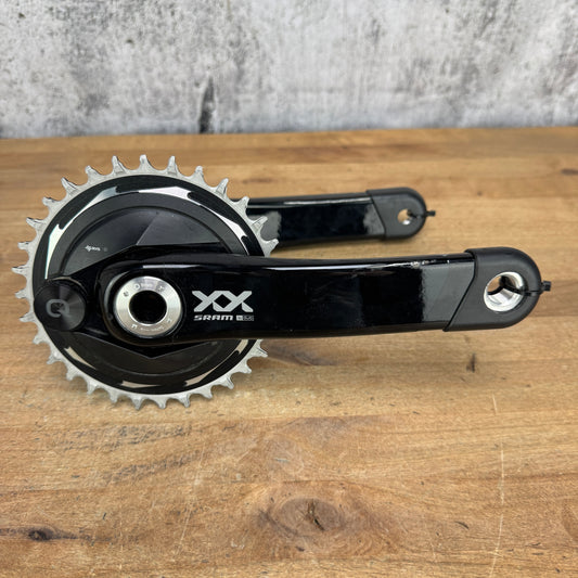 SRAM XX T-Type AXS Quarq 165mm 32t 12-Speed MTB Power Meter Crankset DUB Wide