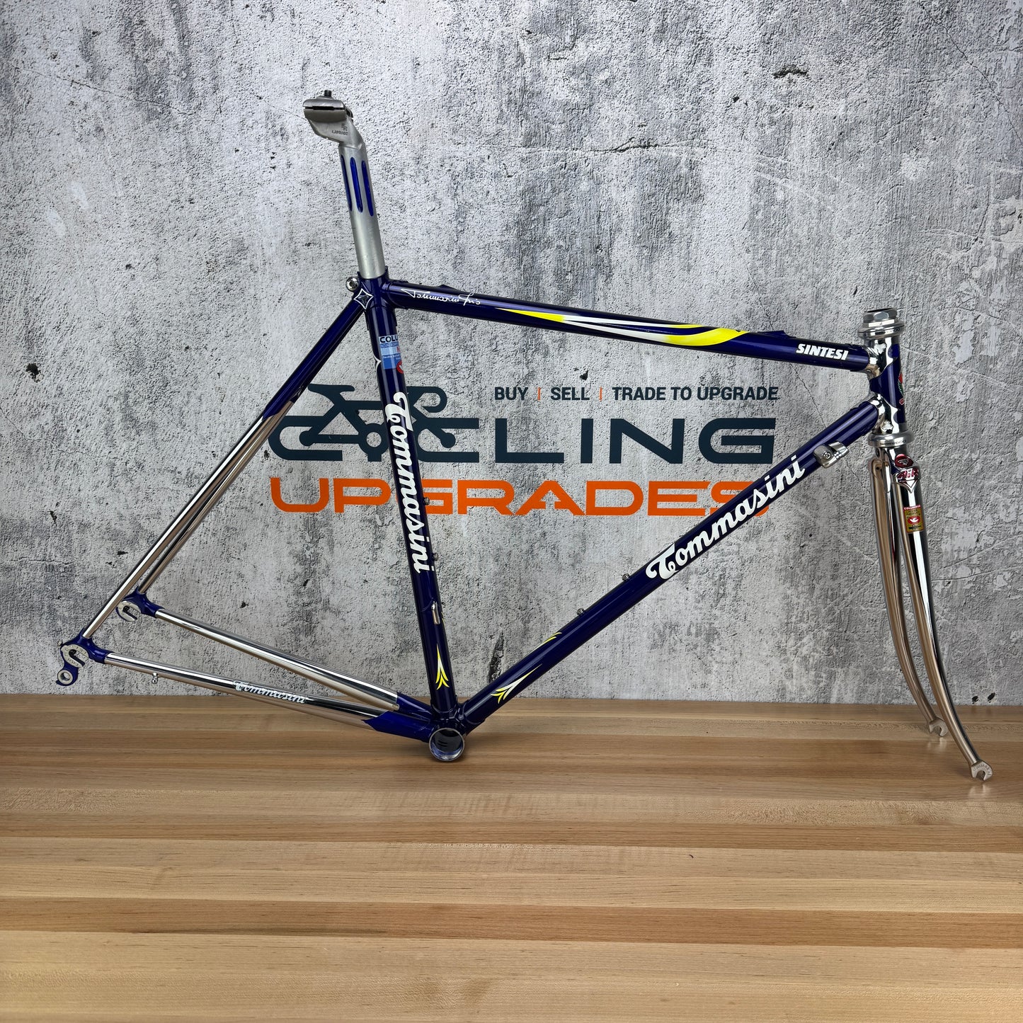 Vintage! 90s Tommasini Sistesi Columbus Neuro 52cm Rim Brake Steel Frameset 700c