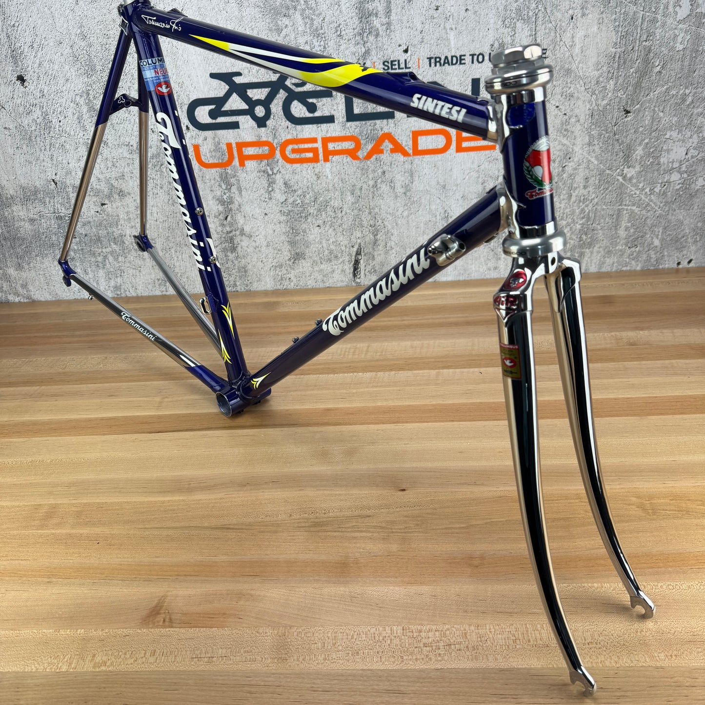 Vintage! 90s Tommasini Sistesi Columbus Neuro 52cm Rim Brake Steel Frameset 700c