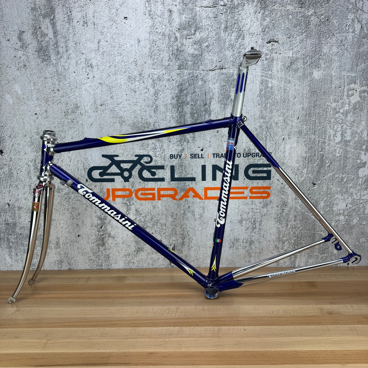 Vintage! 90s Tommasini Sistesi Columbus Neuro 52cm Rim Brake Steel Frameset 700c