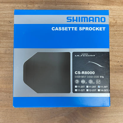 New! Shimano Ultegra CS-R8000 11-30t 11-Speed Bike Cassette 270g