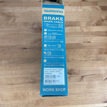 New! Shimano Dura-Ace/Ultegra SUS Brake Inner Cable 1.6x2000mm 58pcs Bulk Box