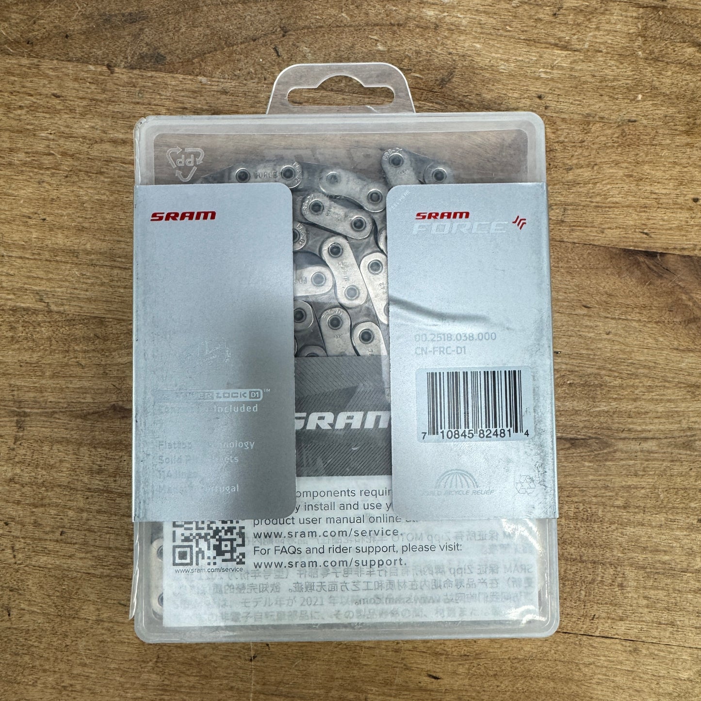 New! SRAM Force AXS CN-FCR-D1 12-Speed 114 Links Silver Bike Chain
