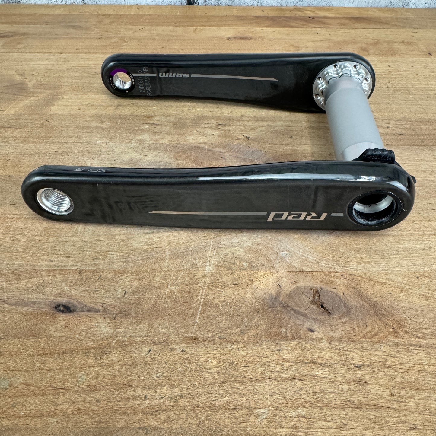 SRAM Red AXS XPLR E1 170mm Carbon 8-Bolt Crankset Crank Arms DUB Wide 311g