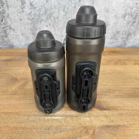 Fidlock Twist Bottle 590/450ml 20/15oz Pair Bike Water Bottles w/ Mounts 262g
