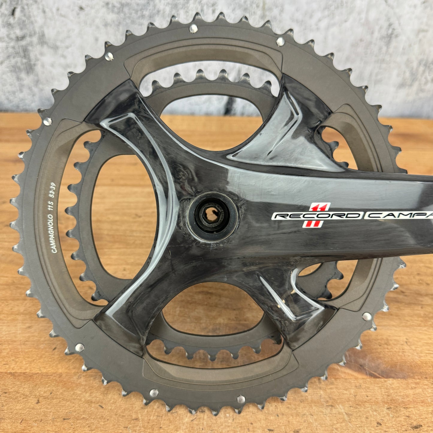 Campagnolo Record 11 175mm 53/39 11-Speed Carbon Bike Crankset 675g