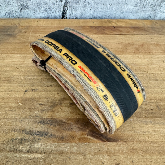 Vittoria Corsa Pro Graphene 700c x 28mm Tubeless Tan Wall Single Tire