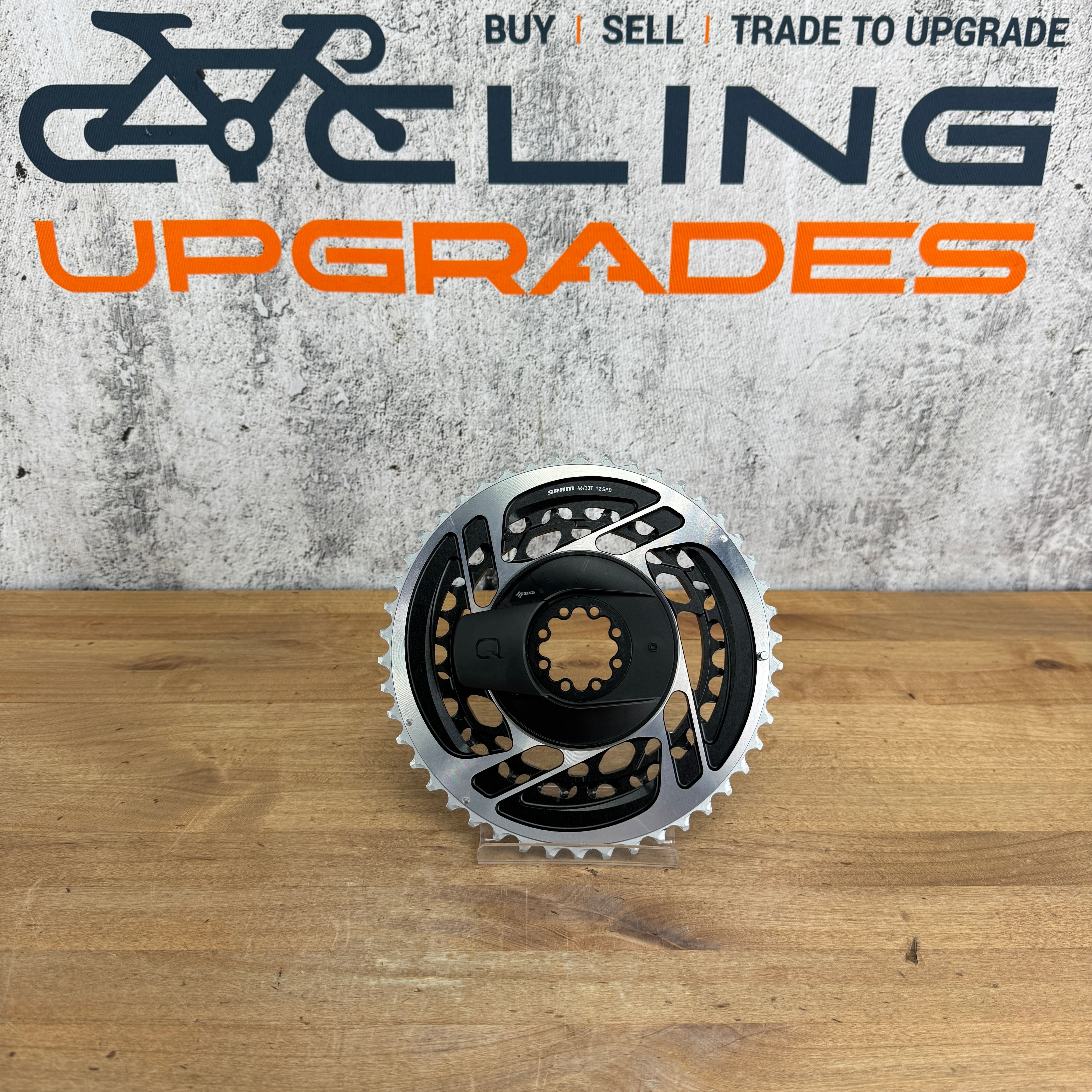 SRAM - RED eTAP AXS チェーンリング 46-33T Quarq New! 2024 SRAM Red AXS E1 46/33t 12-Speed 8-Bolt Bike