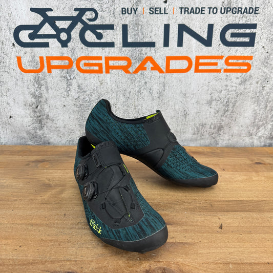 Worn Once! Fizik R1 Infinito Carbon Petrol Blue 43 EU BOA Road Cycling Shoes