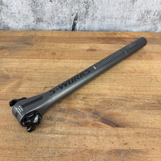 Specialized S-works Round 350mm x 27.2mm Zero Offset Carbon Seatpost 176g
