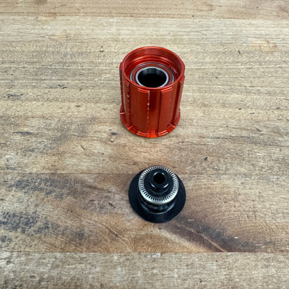 DT Swiss Ratchet Red Freehub Body for Shimano/SRAM 11-Speed + QR End Cap