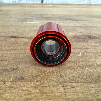 DT Swiss Ratchet Red Freehub Body for Shimano/SRAM 11-Speed + QR End Cap