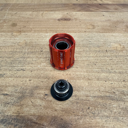 DT Swiss Ratchet Red Freehub Body for Shimano/SRAM 11-Speed + QR End Cap