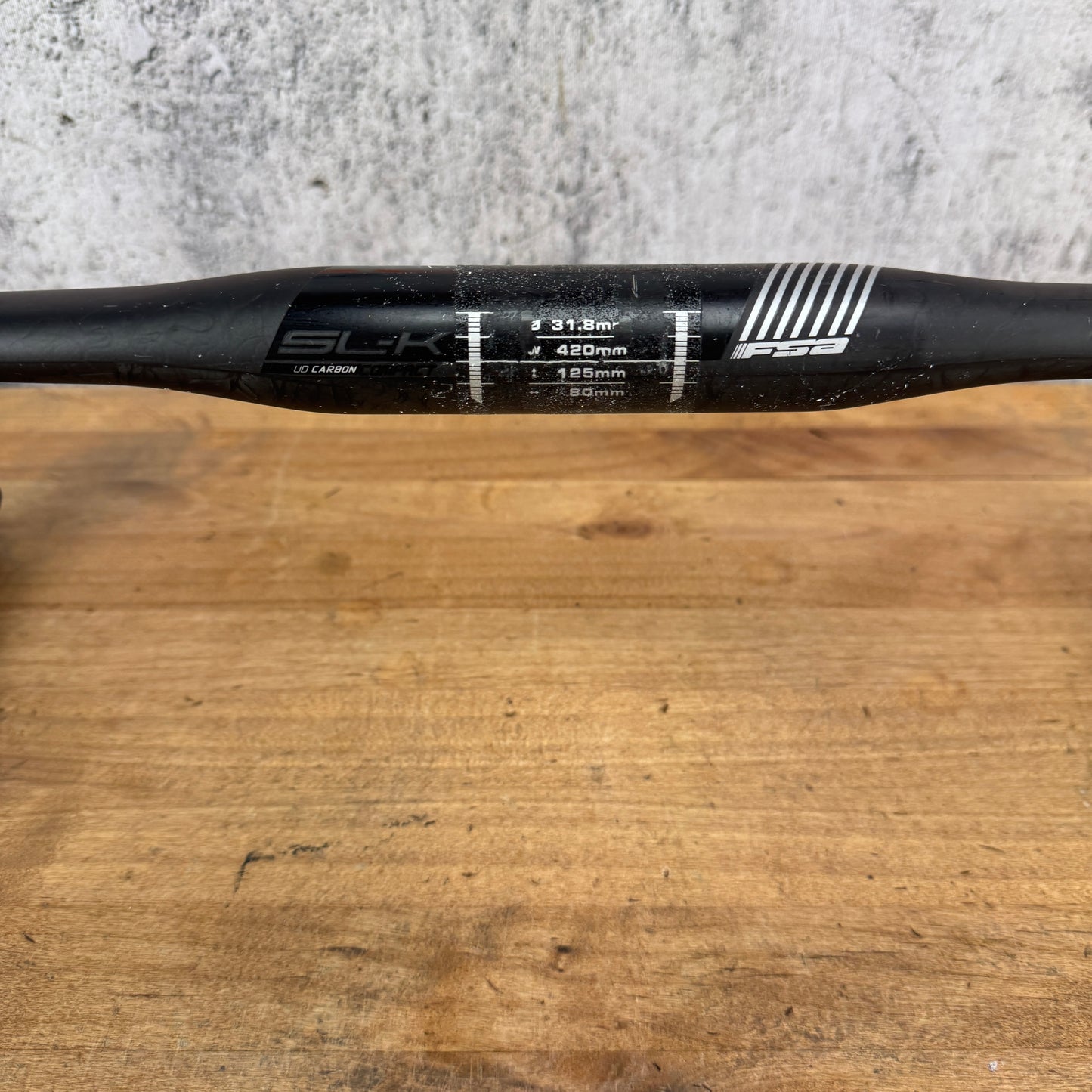Low Mile! FSA SL-K UD Carbon 40/42cm 31.8mm Bike Handlebar 218g