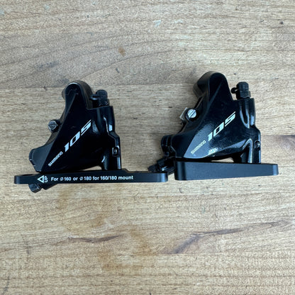 Shimano 105 BR-R7070 Hydraulic Disc Brake Calipers w/ Adapters 300g