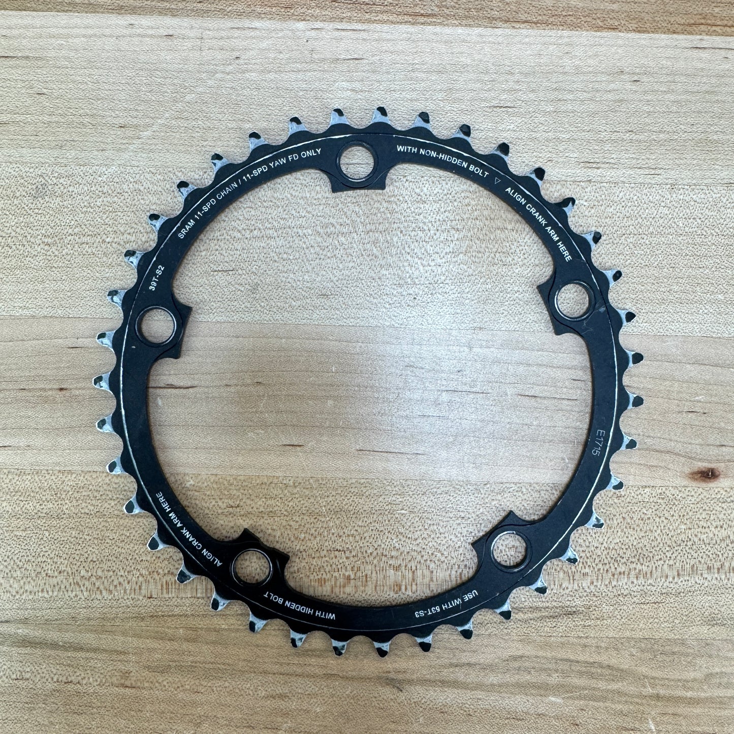 SRAM Red 22 53/39t 11-Speed 130BCD 5-Bolt Bike Chainring Set 185g