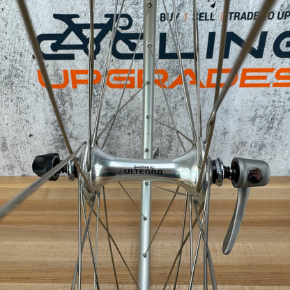 Vintage! Shimano Ultegra ST-6500 Alloy Clincher Bike Wheelset 700c Rim Brake 1749g