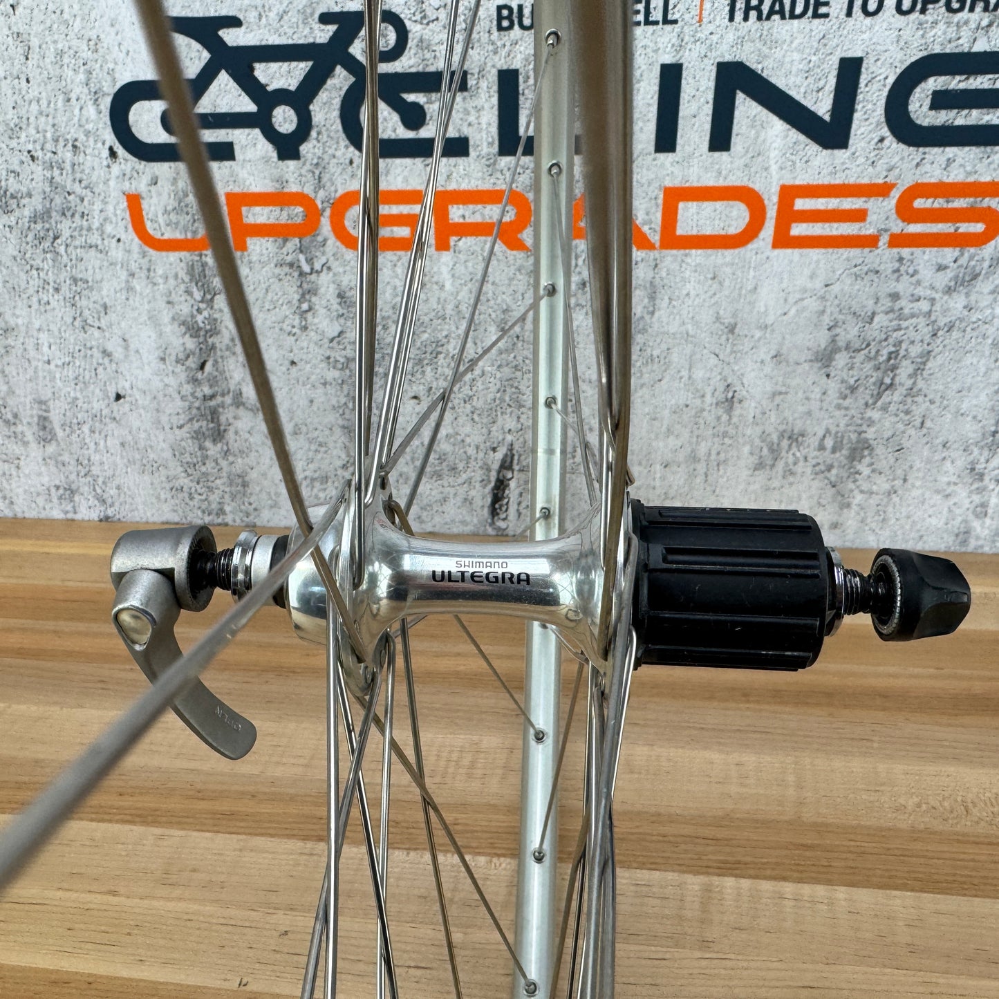 Vintage! Shimano Ultegra ST-6500 Alloy Clincher Bike Wheelset 700c Rim Brake 1749g