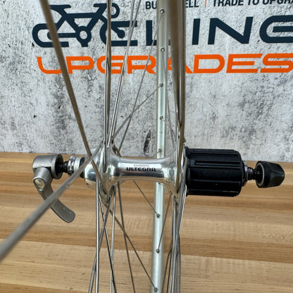 Vintage! Shimano Ultegra ST-6500 Alloy Clincher Bike Wheelset 700c Rim Brake 1749g