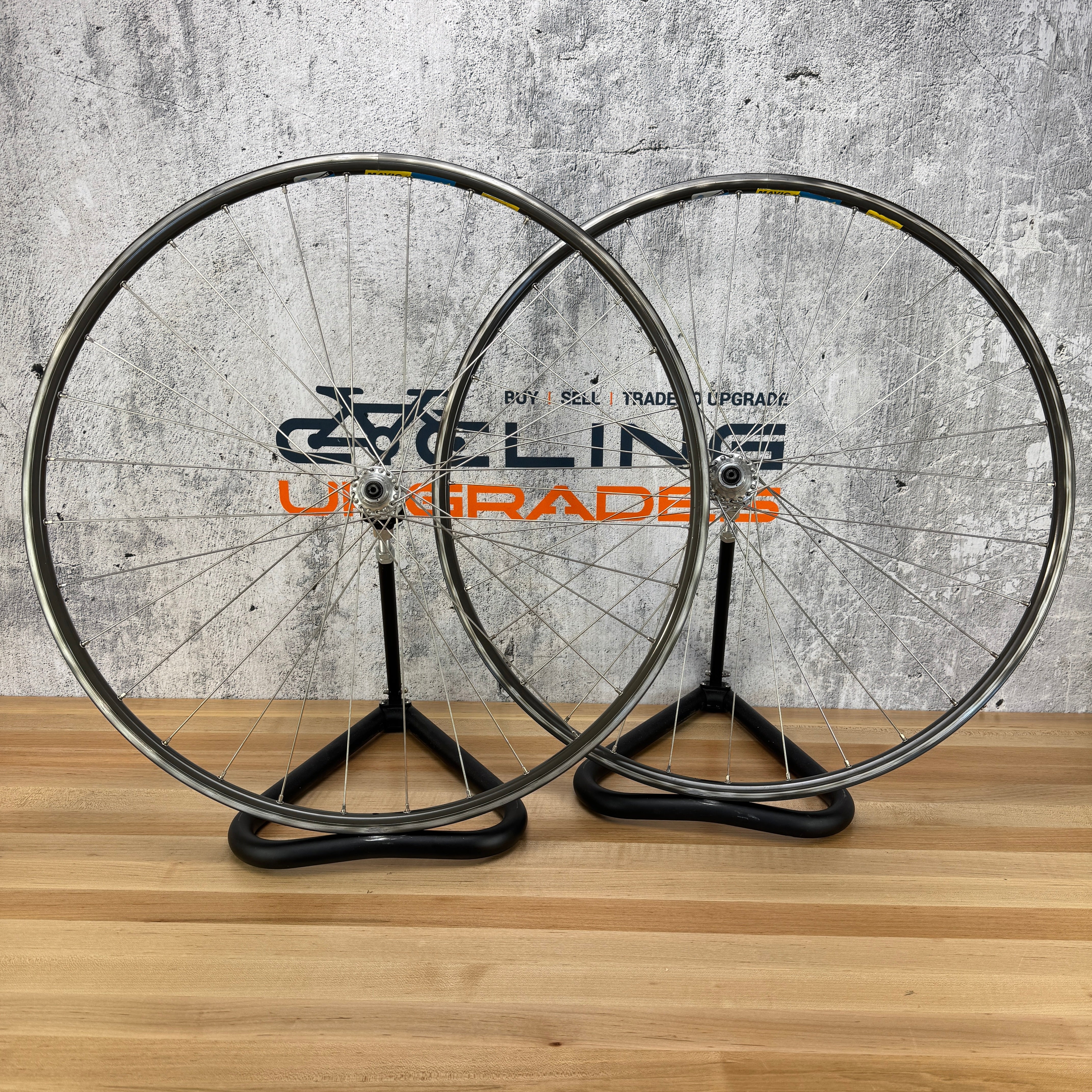 MAVIC OPEN 4 CD リム 700C ２本セット Vintage! Mavic Open 4 CD Alloy Clincher Wheelset 700c Rim Brake