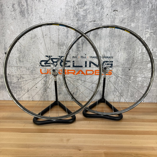 Vintage! Mavic Open 4 CD Alloy Clincher Wheelset 700c Rim Brake Campagnolo Hubs