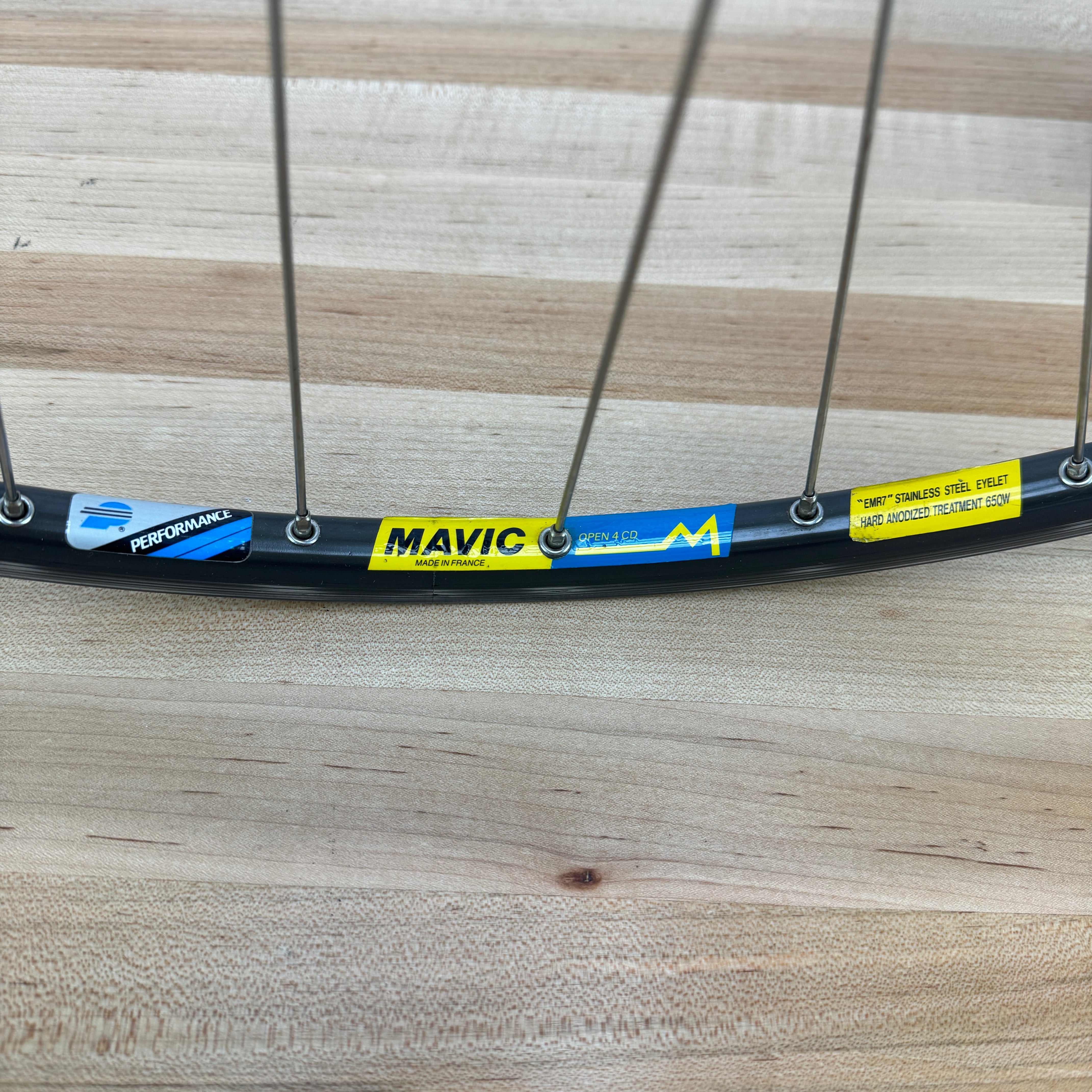 Vintage! Mavic Open 4 CD Alloy Clincher Wheelset 700c Rim Brake