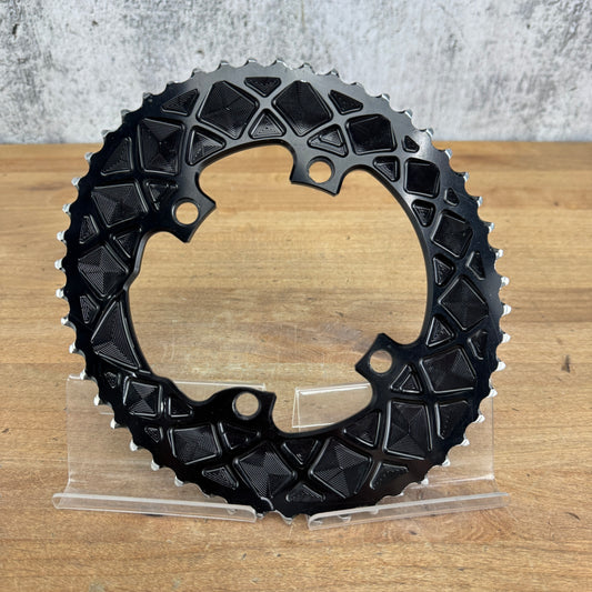 Absolute Black Premium Oval 50t Shimano 4-Bolt 110 BCD Outer Chainring 126g