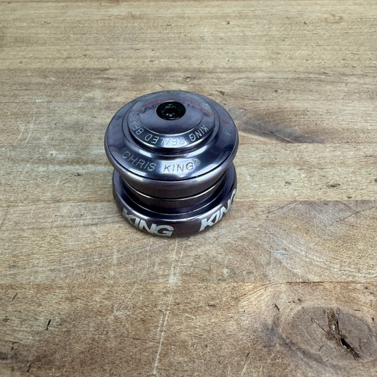 Low Mile! Chris King InSet 8 1 1/4" - 1 1/8" Purple Bike Complete Headset 135g