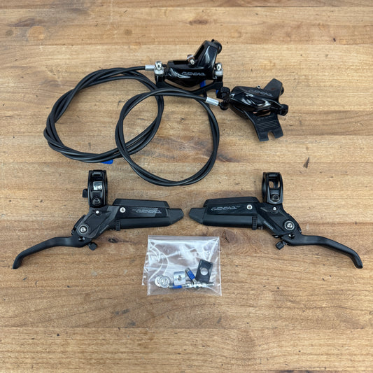 Low Mile! SRAM Code Stealth Silver 4-Piston Hydraulic Mountain Bike Brakeset