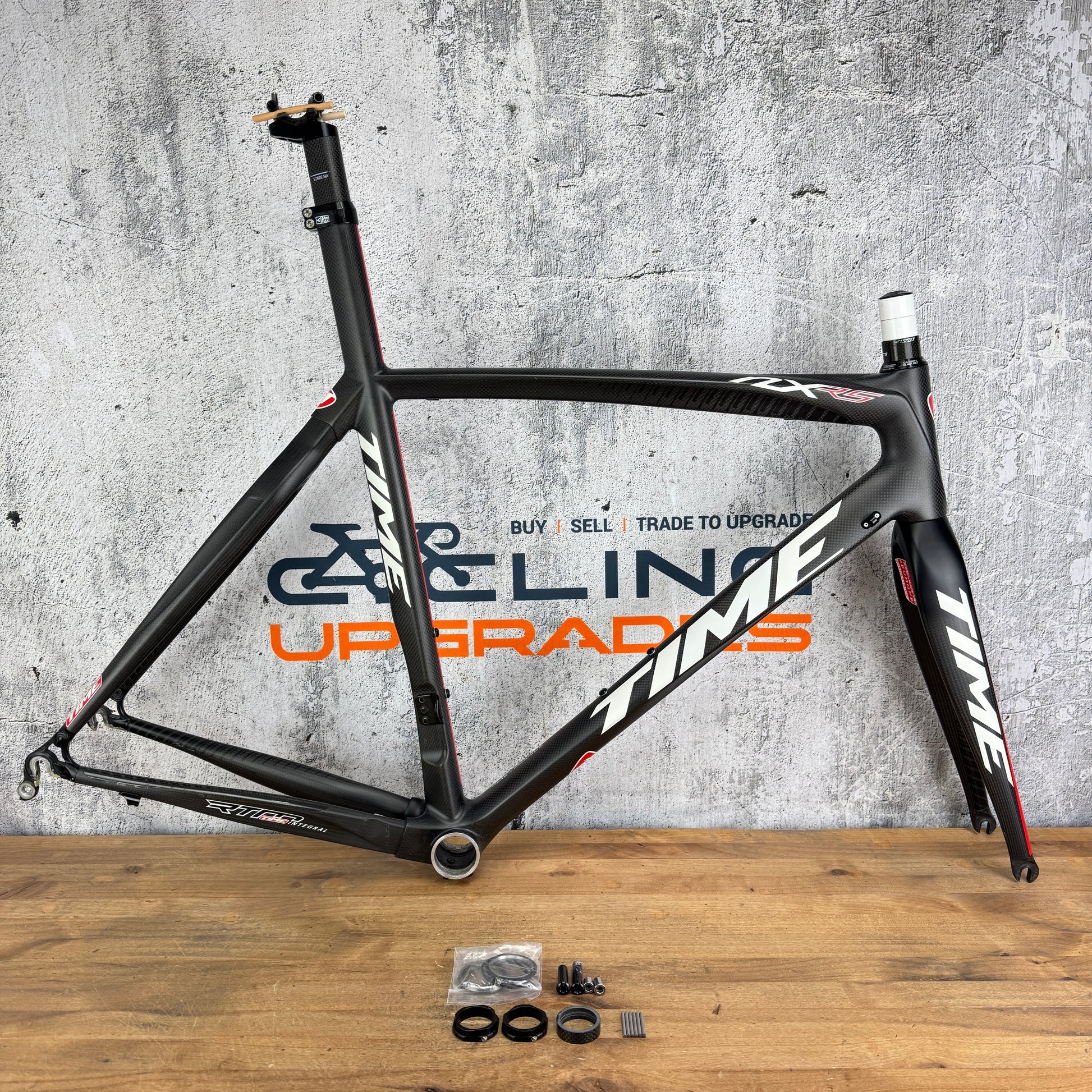 Low Mile! 2013 Time NXRS Small (54cm TT) Carbon Rim Brake Frameset 700 –
