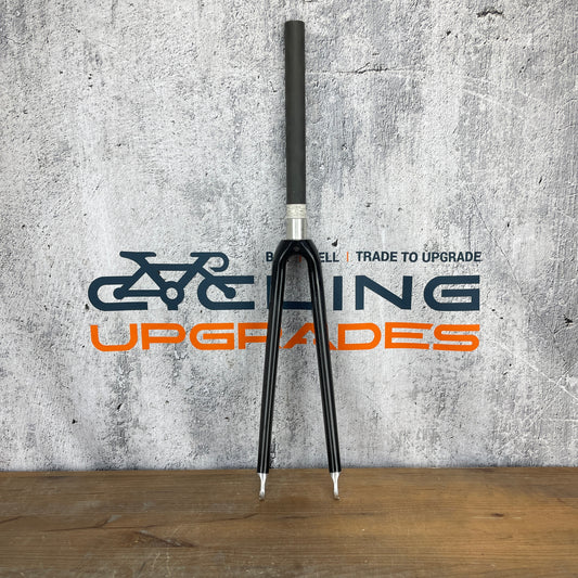 Carbon 1 1/8" 300mm Uncut Steerer Center-Lock Road Bike Fork 700c 43mm Rake