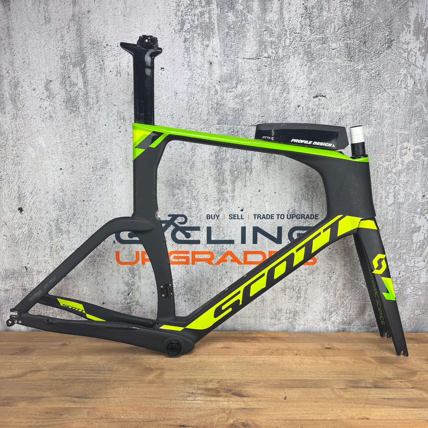 2018 Scott Plasma 20 HMF Carbon Rim Brake QR TT/Triathlon Bike Frameset 700c