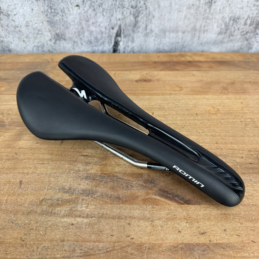 Low Mile! Specialized Romin Expert Gel 7x7mm Hollow Ti Rails Bike Saddle 218g