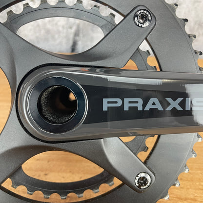 PraxisWorks Zayante M30 170mm 52/36t 4-Bolt Bike Carbon Crankset 695g