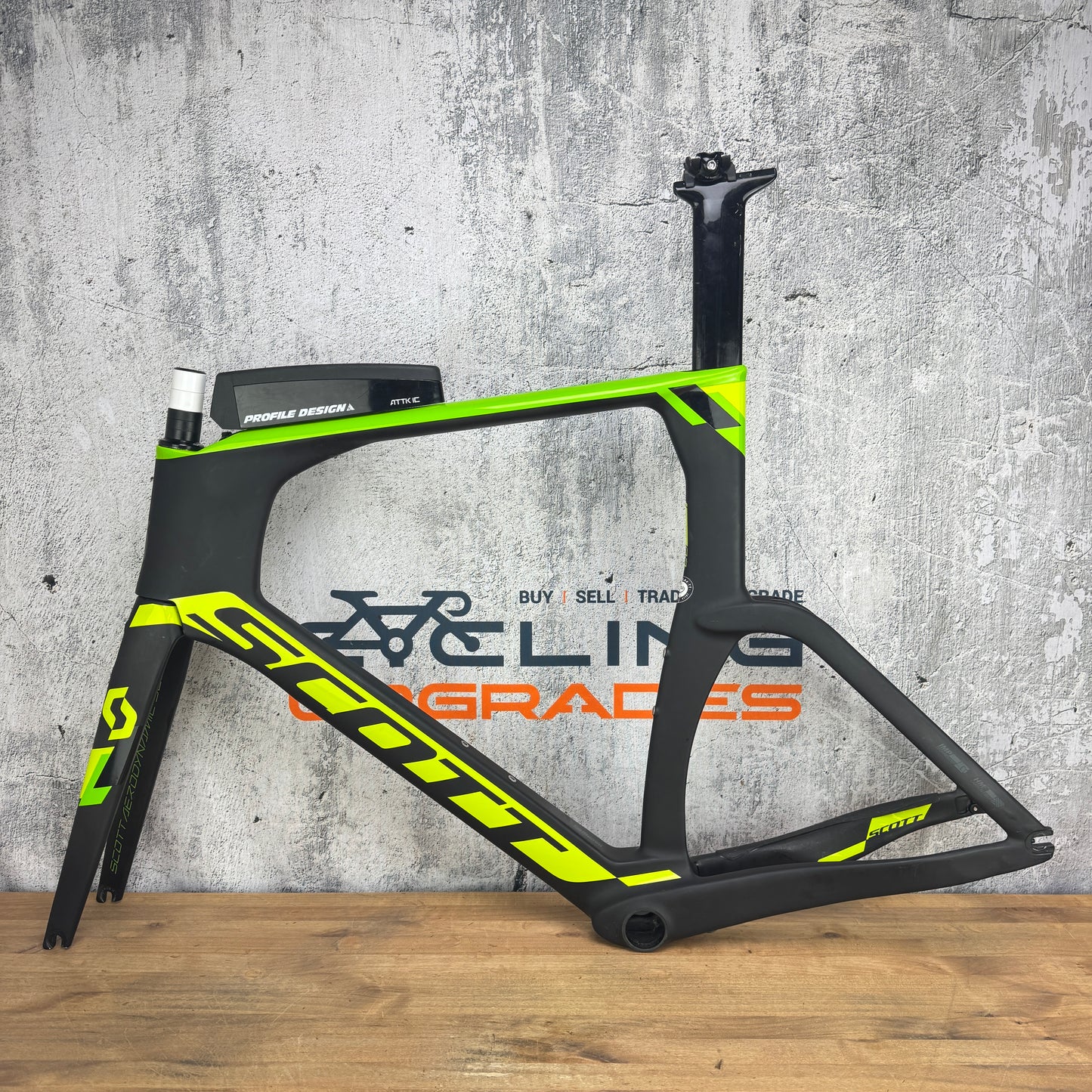 2018 Scott Plasma 20 HMF Carbon Rim Brake QR TT/Triathlon Bike Frameset 700c