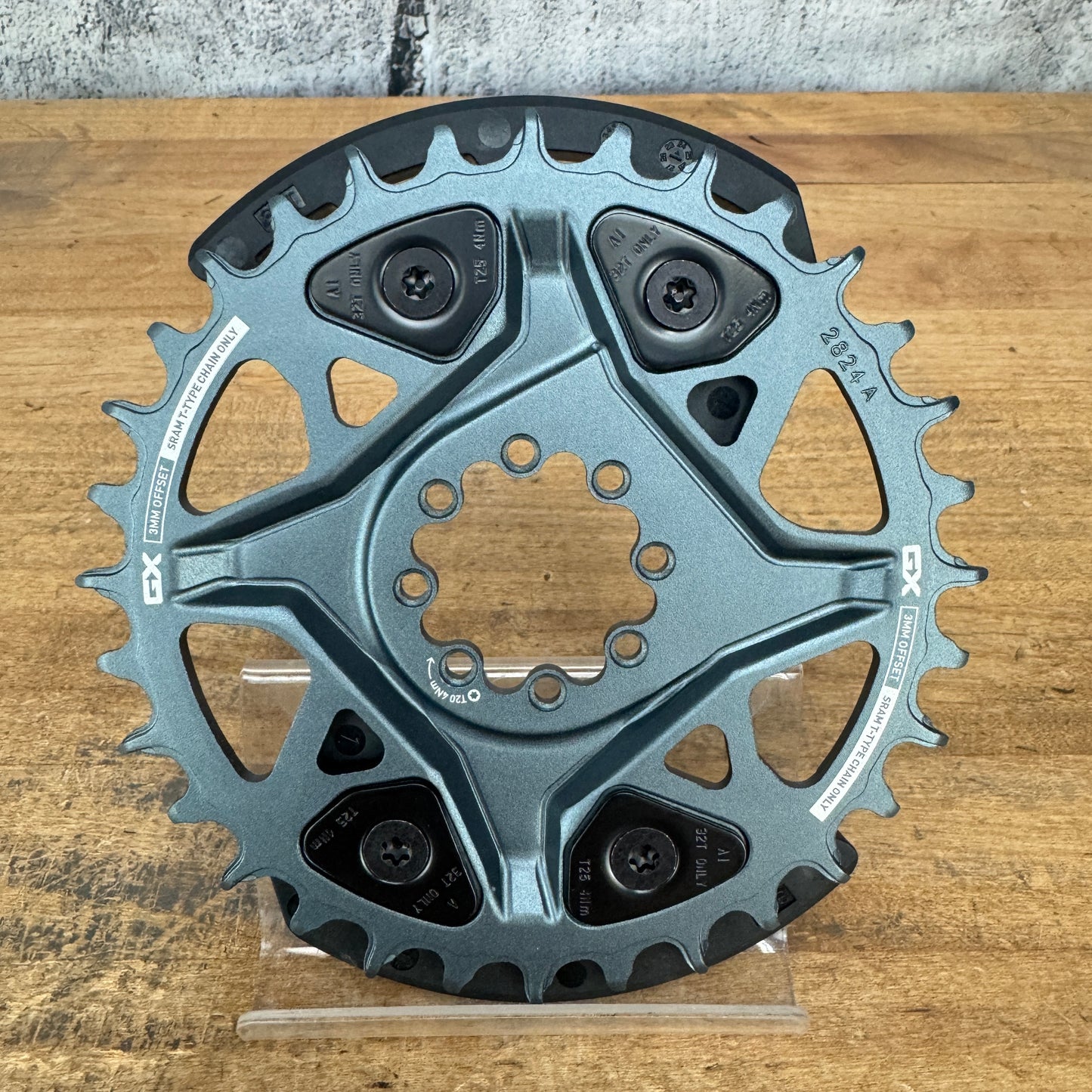 New SRAM GX T-Type 32t 8-Bolt Direct Mount 3mm Offset 1x Chainring + Bash Guards