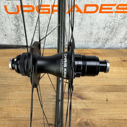 Chris King ARD44 R45D Matte Black Disc Brake Carbon Tubeless Wheelset 1600g