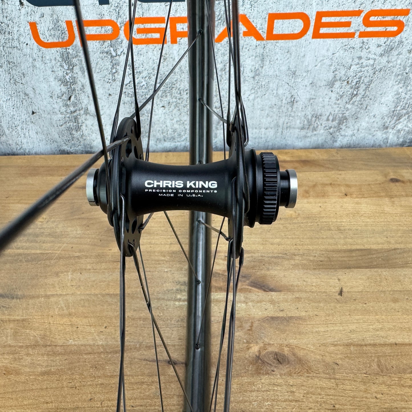 Chris King ARD44 R45D Matte Black Disc Brake Carbon Tubeless Wheelset 1600g