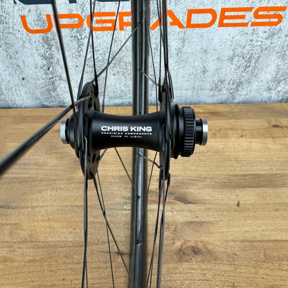 Chris King ARD44 R45D Matte Black Disc Brake Carbon Tubeless Wheelset 1600g
