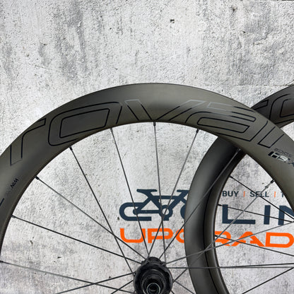 Low Mile! Roval CLX 64 Rapide Carbon Tubeless Disc Wheelset 700c 1630g