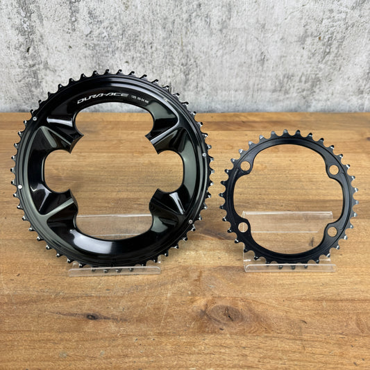 Low Mile! Shimano fits Dura-Ace R9200 50/34t 12-Speed Bike Chainring Set 140g