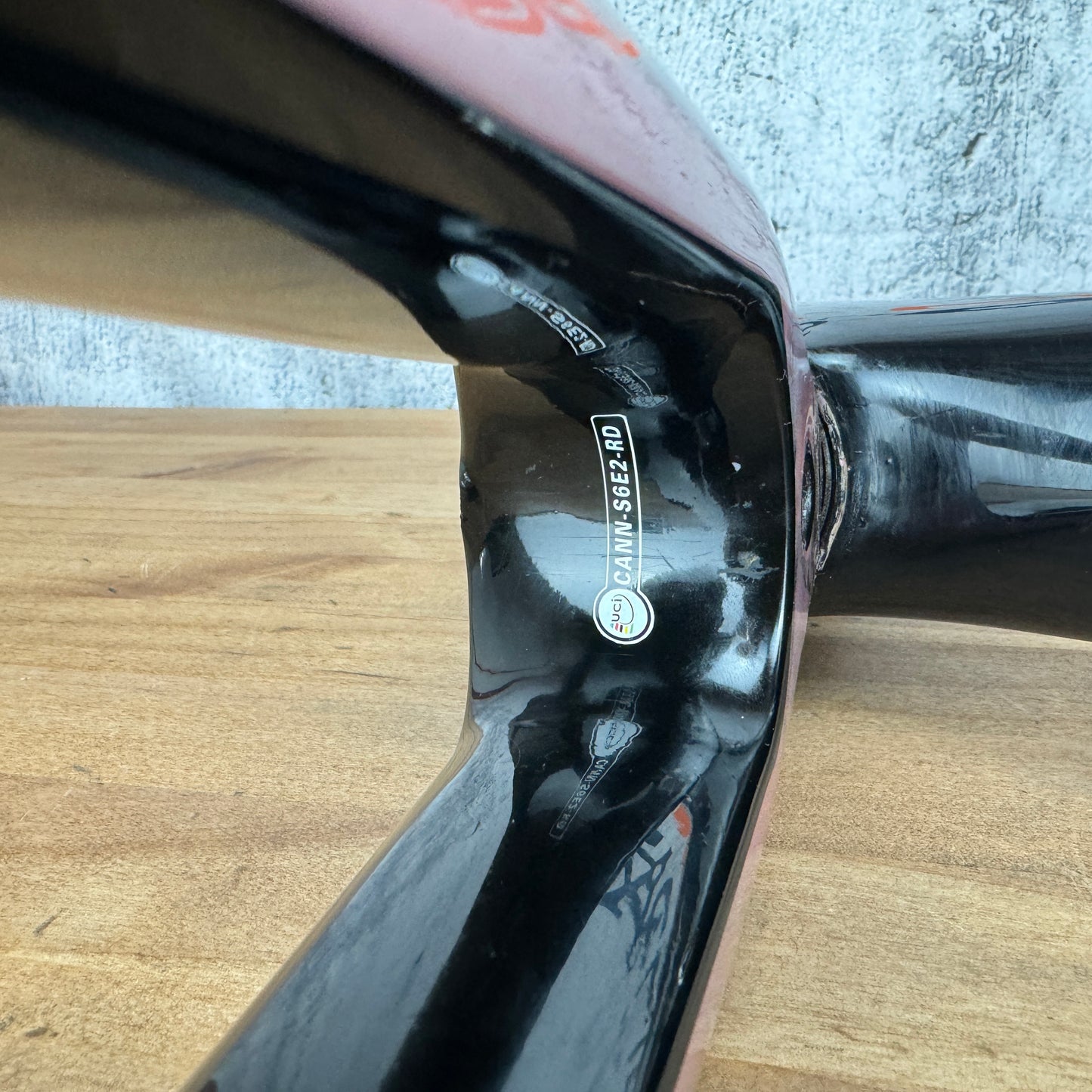 2017 Cannondale Supersix Evo Hi-Mod 58cm Rim Brake Carbon Frameset 700c 1266g