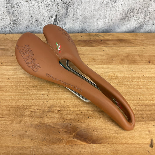New Takeoff! Selle SMP Dynamic Vintage 7x7mm Alloy Rail 140mm Brown Saddle