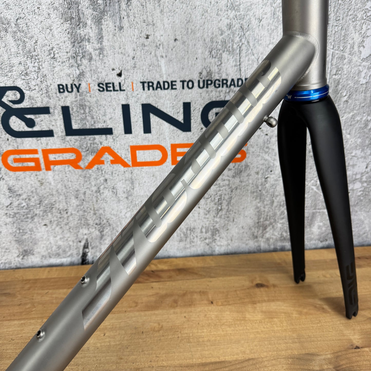Low Mile! 2019 Mosaic RT-1 56cm Titanium Rim Brake Enve Carbon Fork Frameset