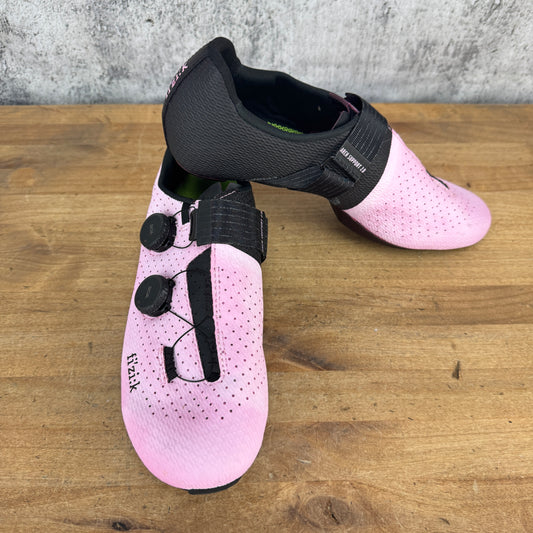 Fizik Vento Infinito Carbon 2 EU 43 Custom Dyed Pink BOA Road Cycling Shoes