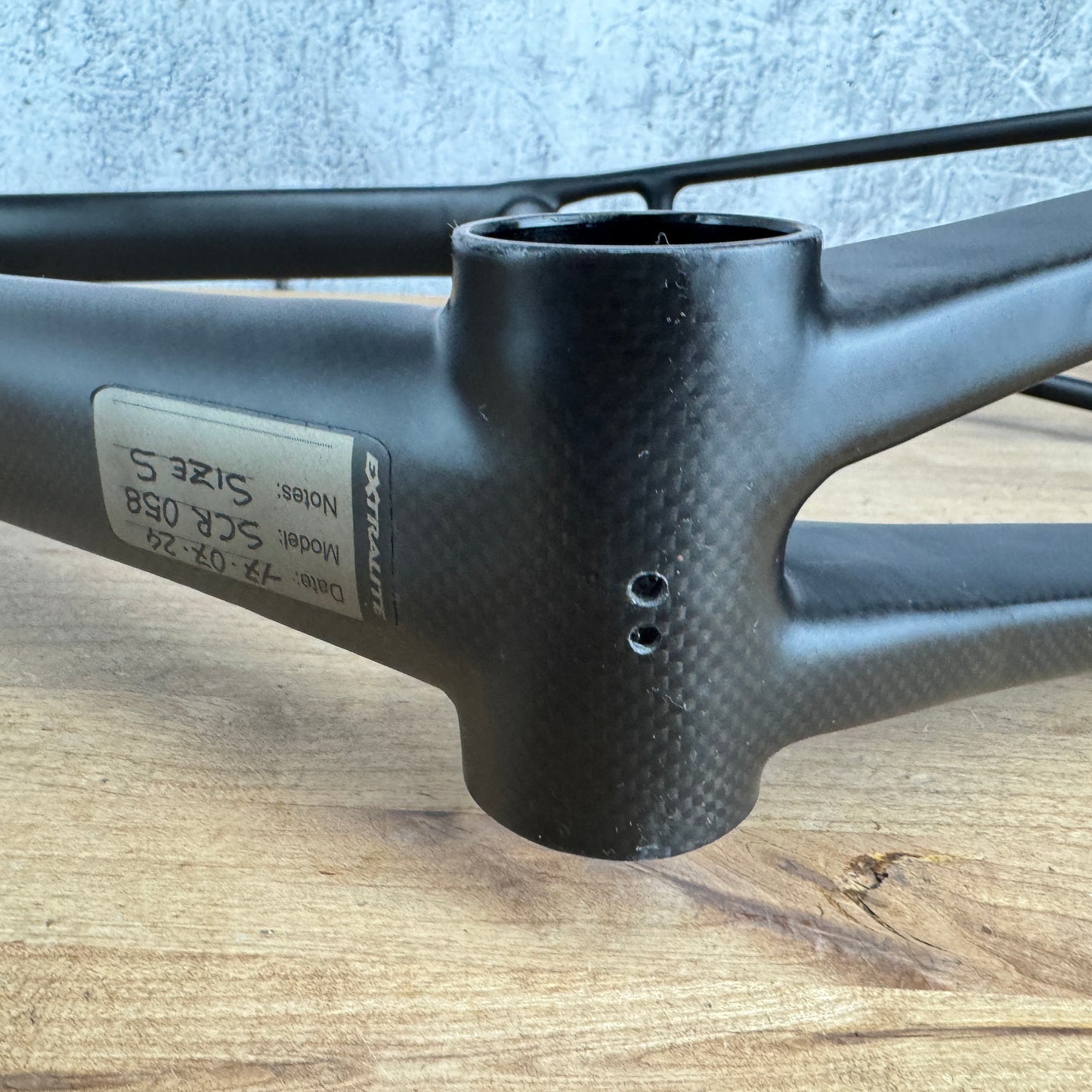 545g Frame! 2021 Extralite SCR-058 Small Rim Brake Carbon Frameset 700c