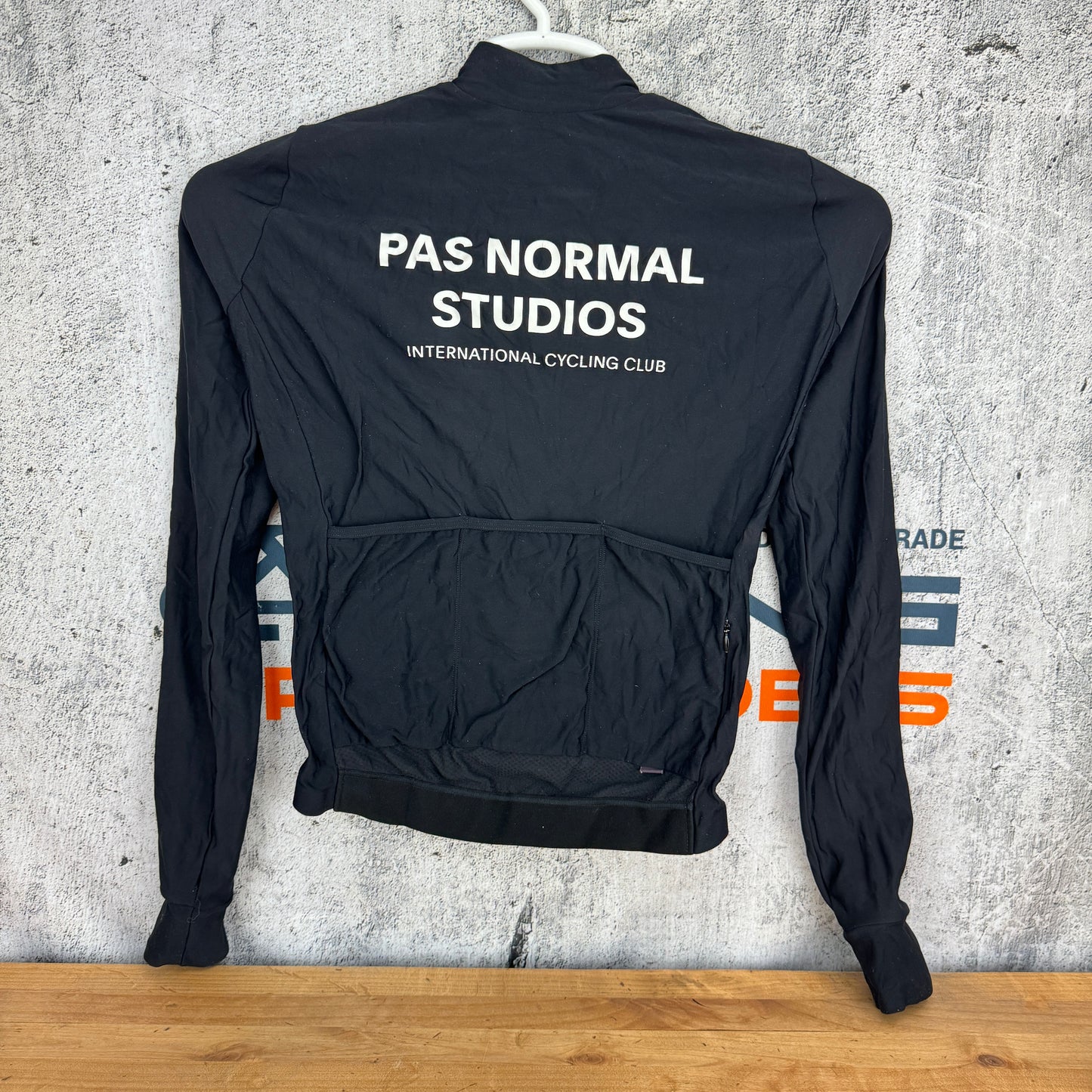 Pas Normal Studios Mechanism Black Long Sleeve Men's Small Cycling Jersey